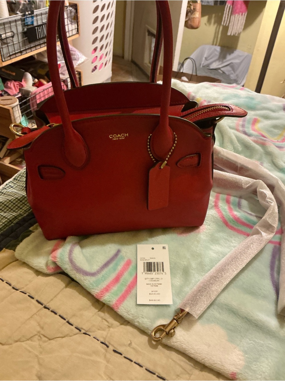 Coach Soft Empire 21 In Scarlet - Picture 2 of 16